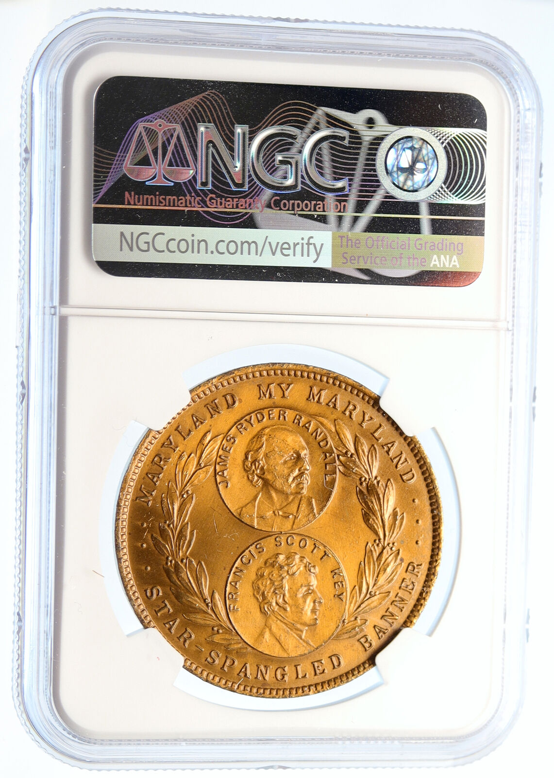 1915 USA San Francisco MARYLAND STATE Panama Pacific WORLD EXPO Medal NGC i95556