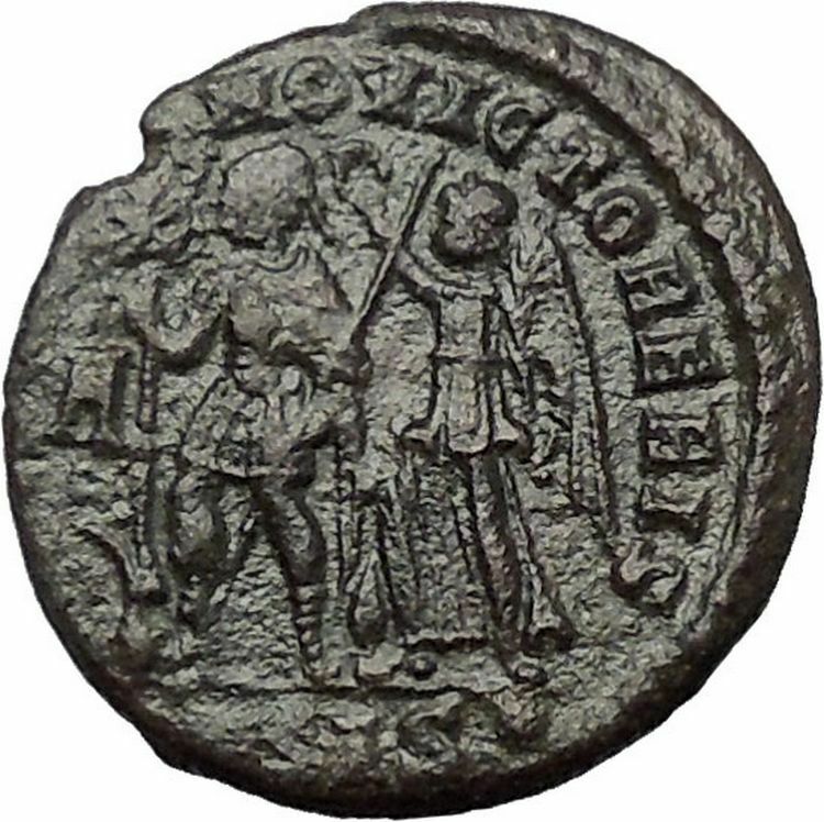 VETRANIO in the name of CONSTANTIUS II BY THIS SIGN CONQUER Roman Coin i54437