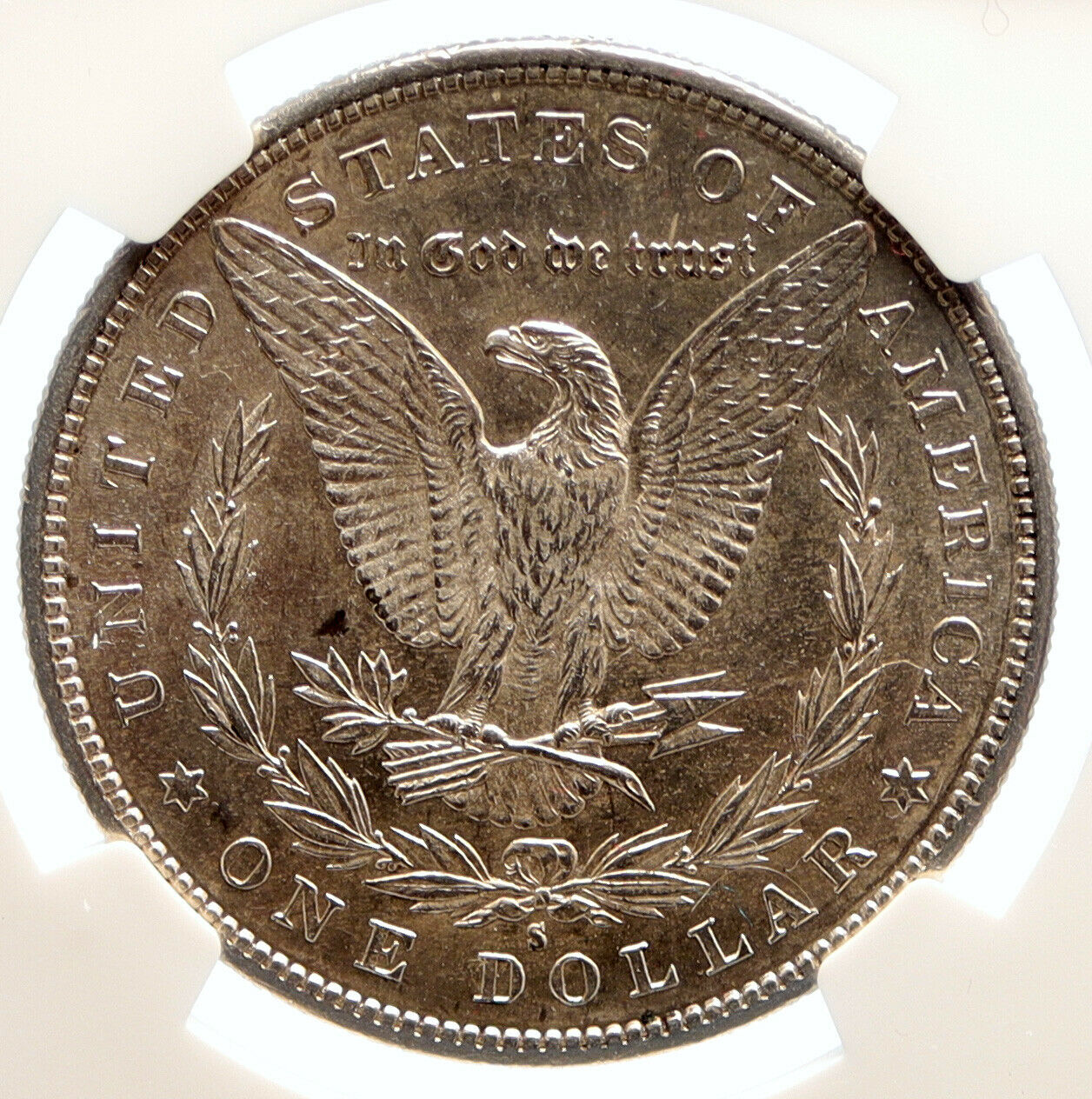 1881 S UNITED STATES of America SILVER Morgan US Dollar Coin EAGLE NGC i95562