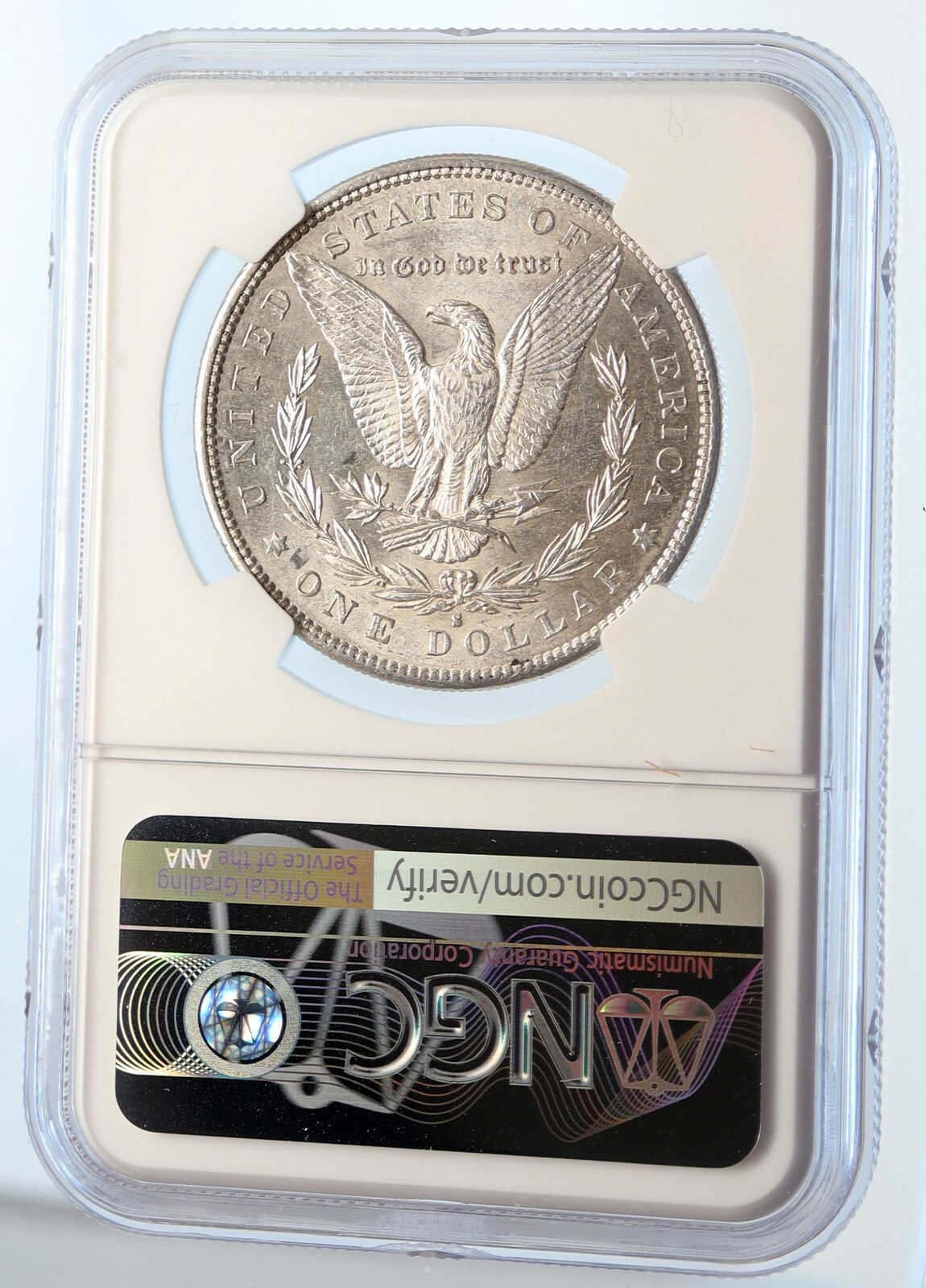 1881 S UNITED STATES of America SILVER Morgan US Dollar Coin EAGLE NGC i95562