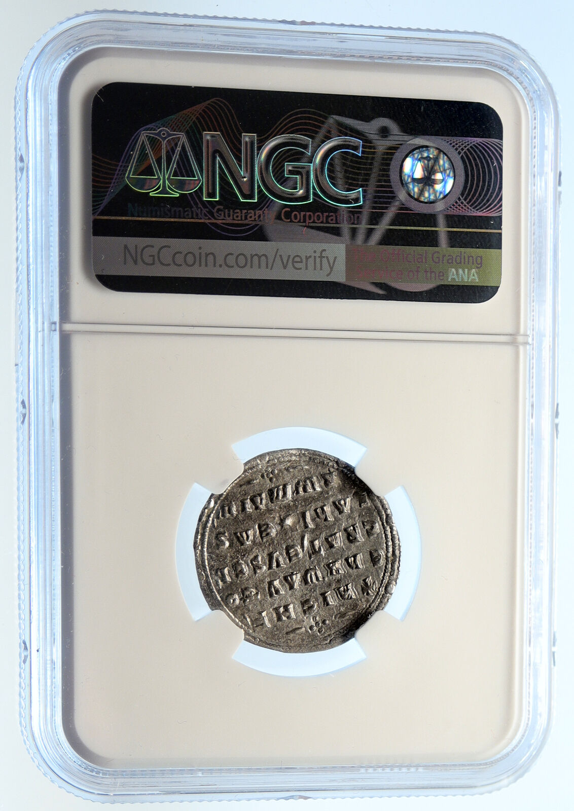 Nicephorus II Phocas Ancient 963AD Silver Miliaresion BYZANTINE Coin NGC i94471