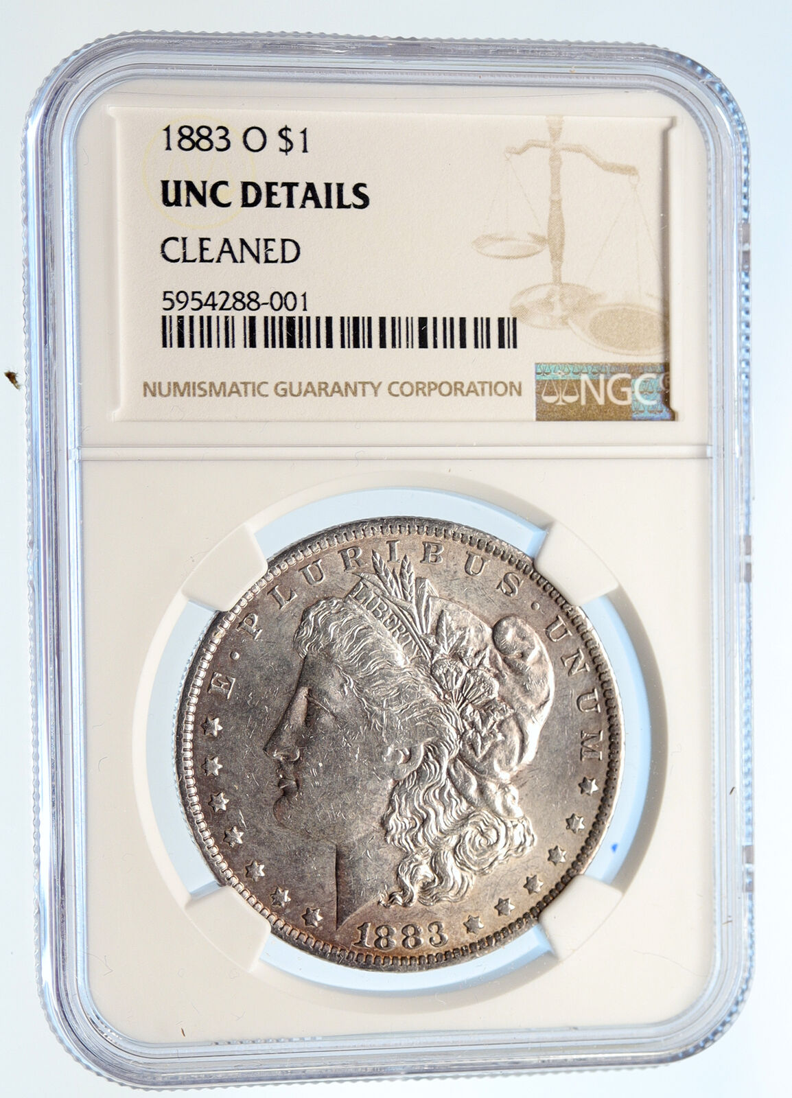 1883 O UNITED STATES of America EAGLE SILVER Morgan US Dollar Coin NGC i95557