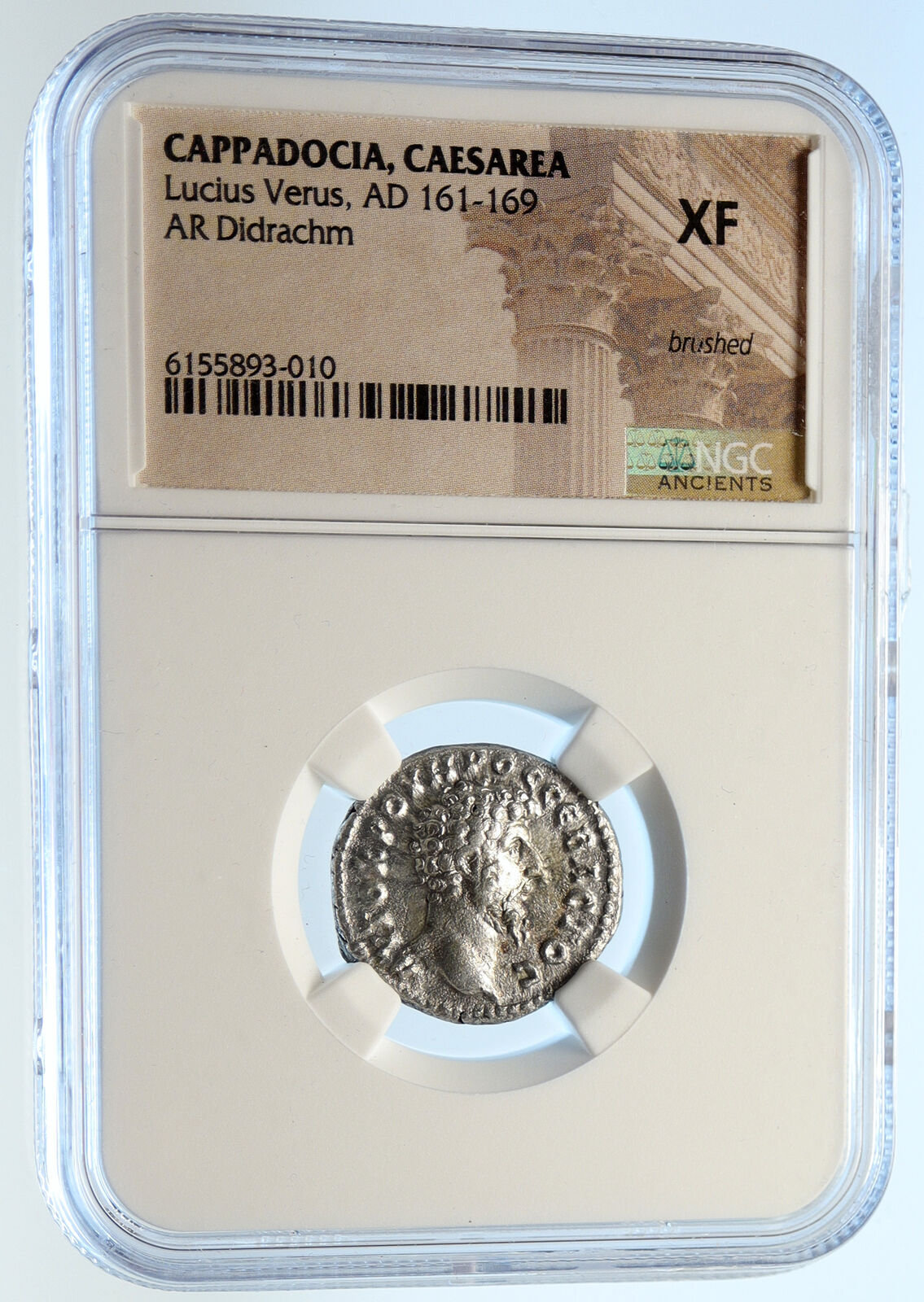 LUCIUS VERUS Authentic Ancient Rome Silver Roman Coin PARTHIA VICTORY NGC i94473