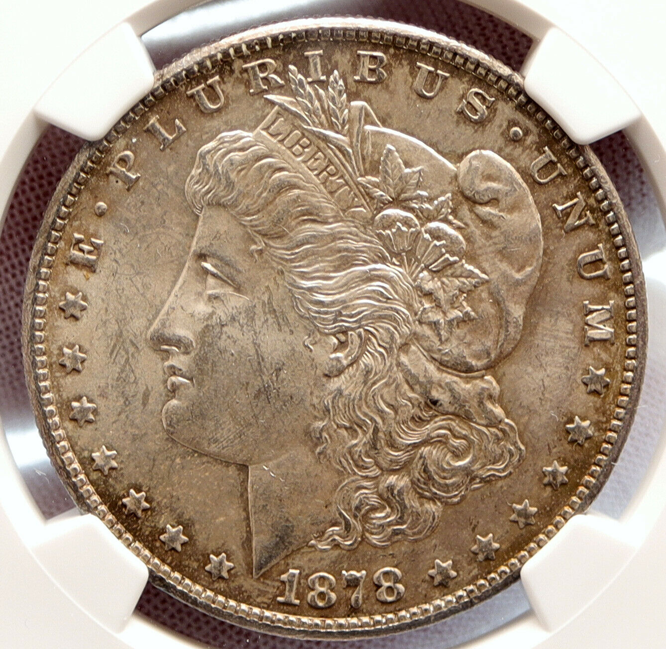 1878S UNITED STATES of America SILVER Morgan OLD US Dollar Coin EAGLE NGC i95544