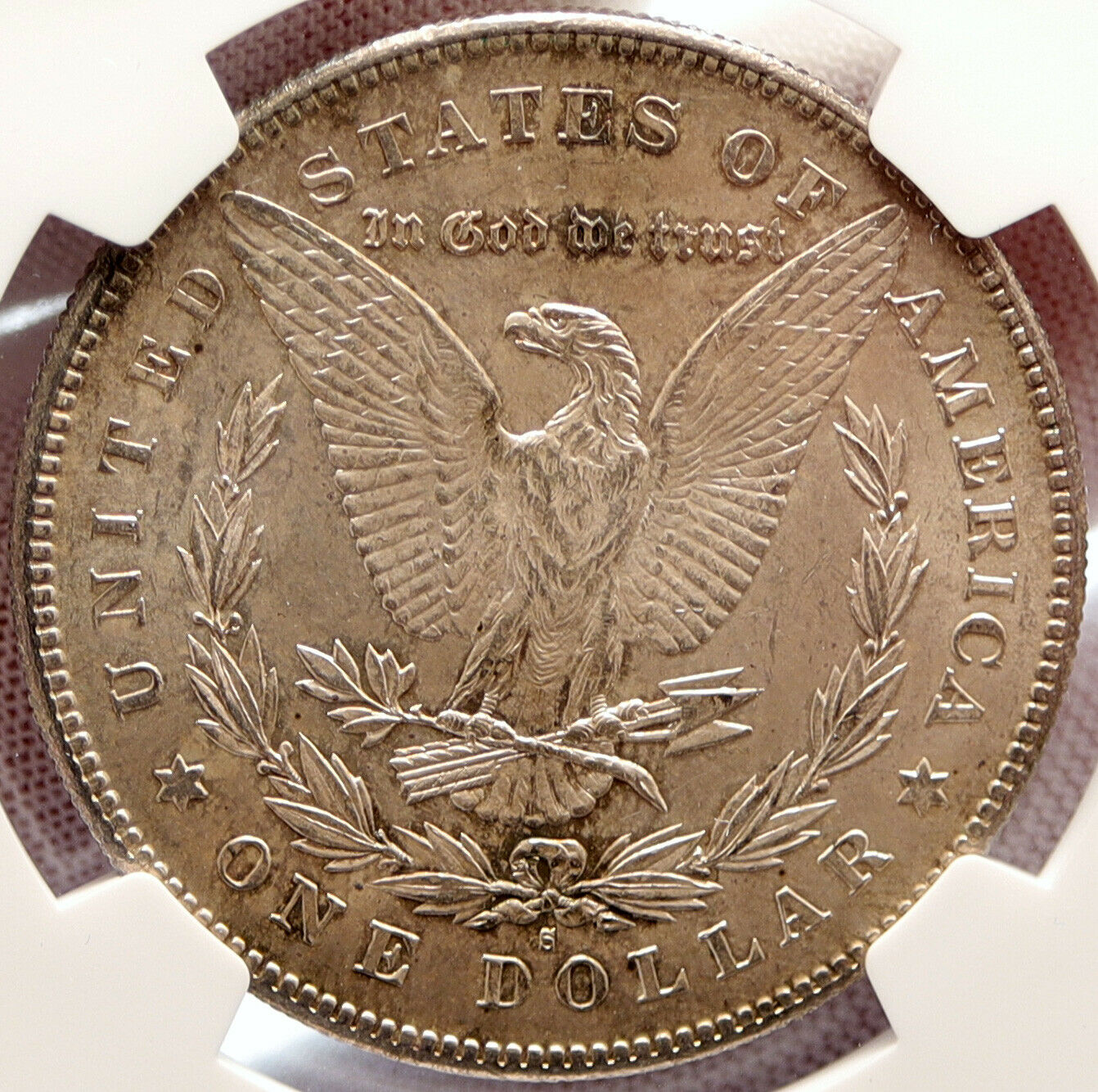 1878S UNITED STATES of America SILVER Morgan OLD US Dollar Coin EAGLE NGC i95544