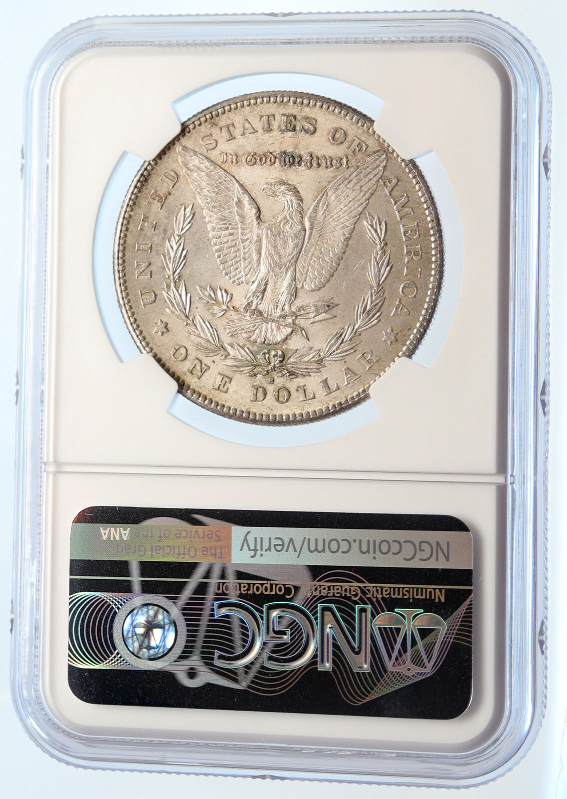 1878S UNITED STATES of America SILVER Morgan OLD US Dollar Coin EAGLE NGC i95544