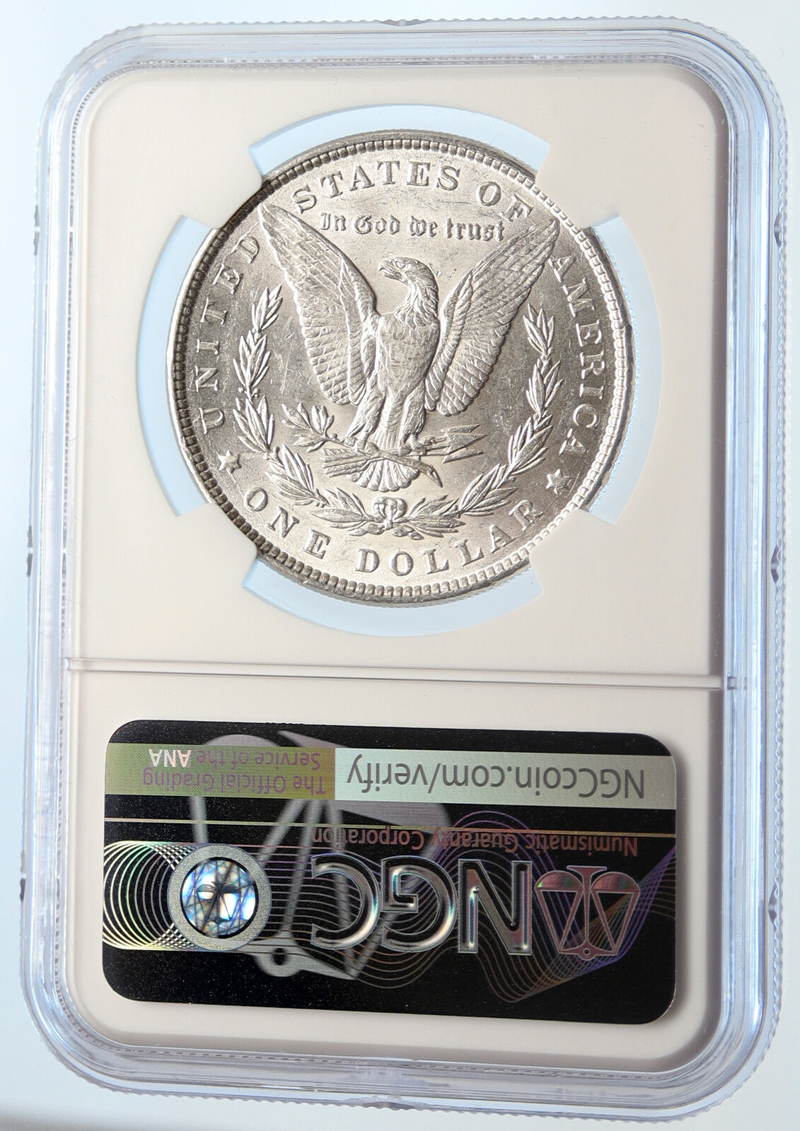 1884 P UNITED STATES of America SILVER Morgan US Dollar Coin EAGLE NGC i95547