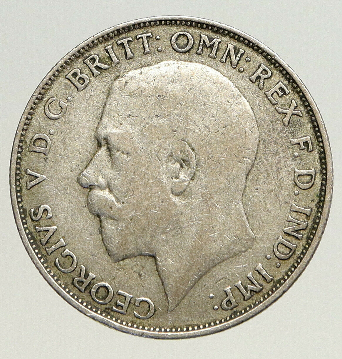 1922 GREAT BRITAIN UK United Kingdom King George V Big SILVER FLORIN Coin i93588