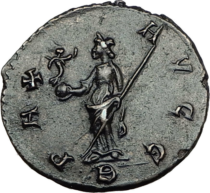 MAXIMIAN 290AD Lugdunum Authentic Ancient Roman Coin PAX Peace Goddess i65467