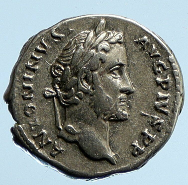 ANTONINUS PIUS Ancient 154AD OLD Silver Denarius Roman Coin LIBERTAS i95875