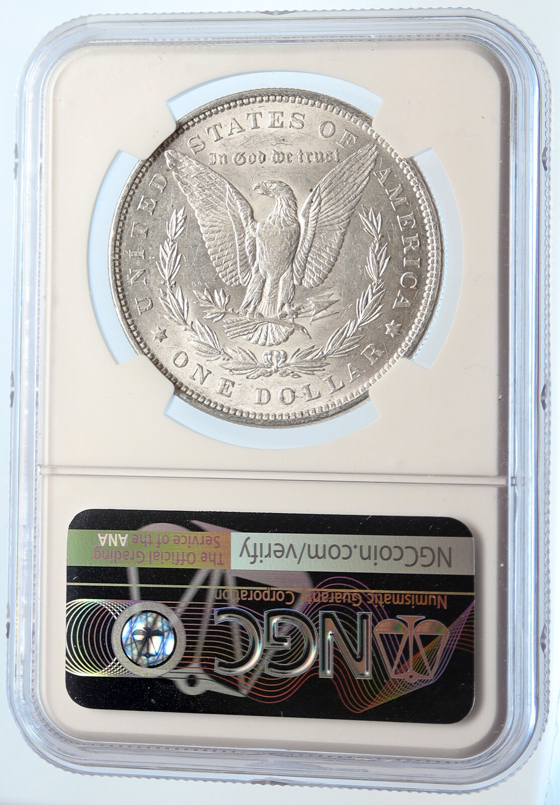 1880 P UNITED STATES of America SILVER Morgan US Dollar Coin EAGLE NGC i95548