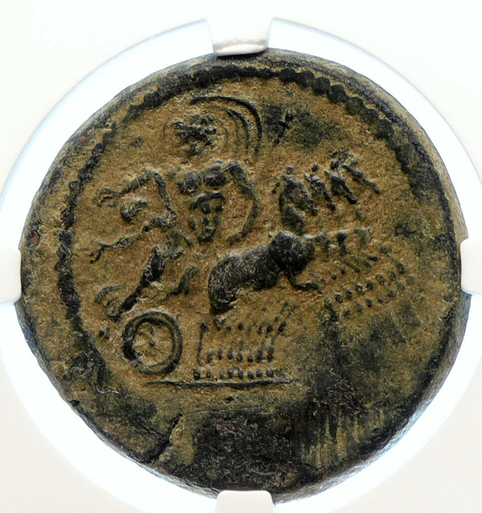 Hierapolis in Phrygia ANTIQUE Authentic Ancient Roman Coin CHARIOTS NGC i96170