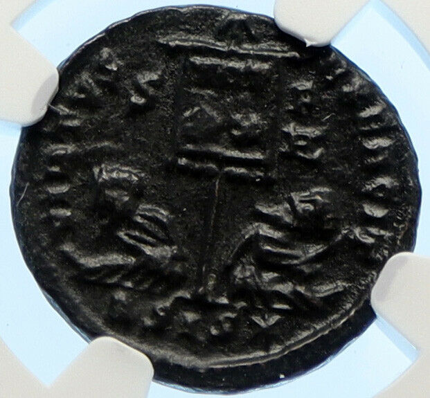 LICINIUS I Authentic Ancient 320AD Heraclea Roman Coin JUPITER EAGLE NGC i96157