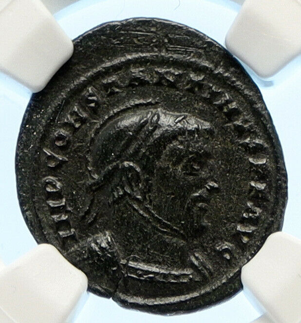 CONSTANTINE I the Great Christian Saint 319 Roman Coin VICTORY ALTAR NGC i96161