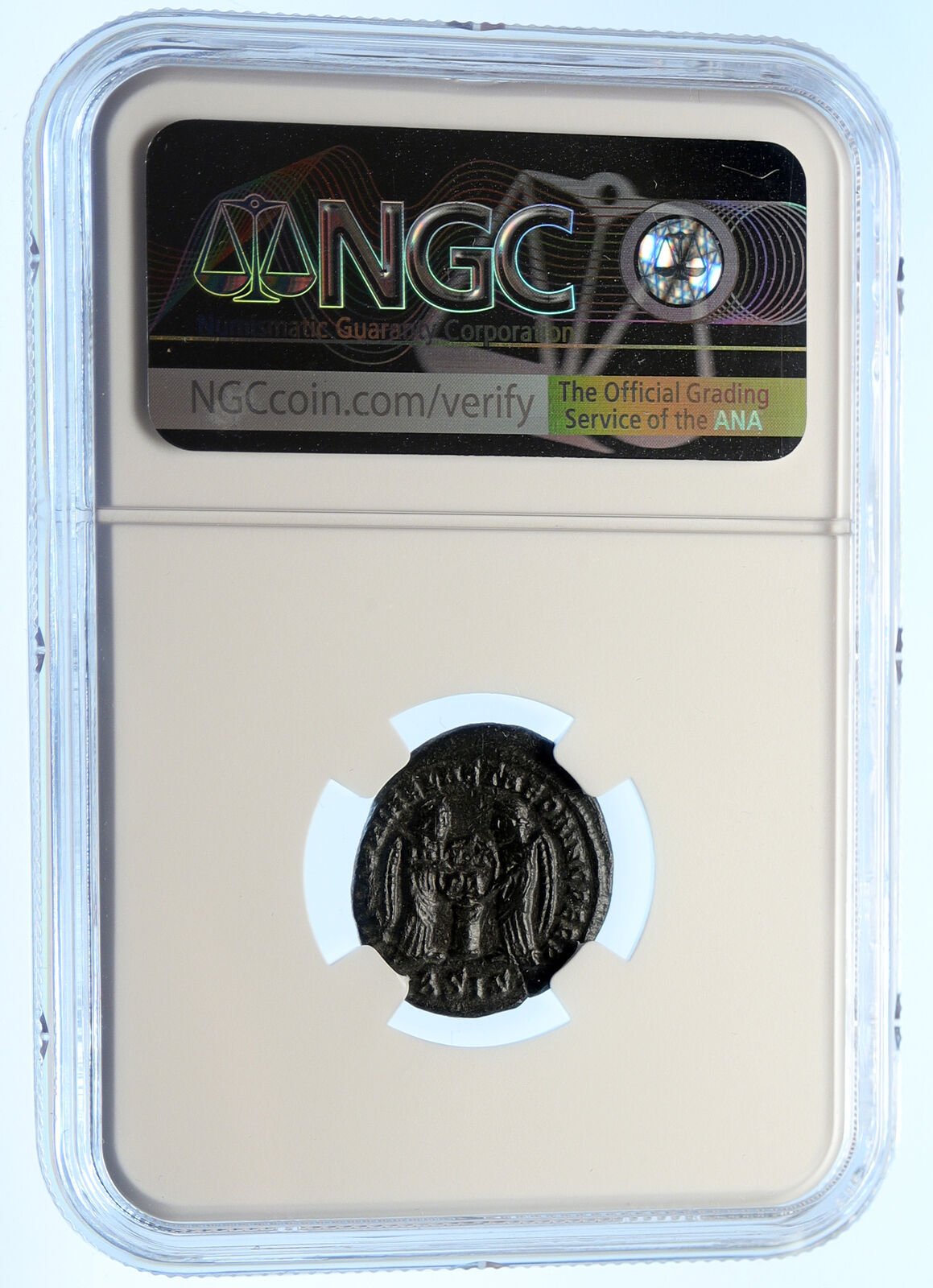 CONSTANTINE I the Great Christian Saint 319 Roman Coin VICTORY ALTAR NGC i96161