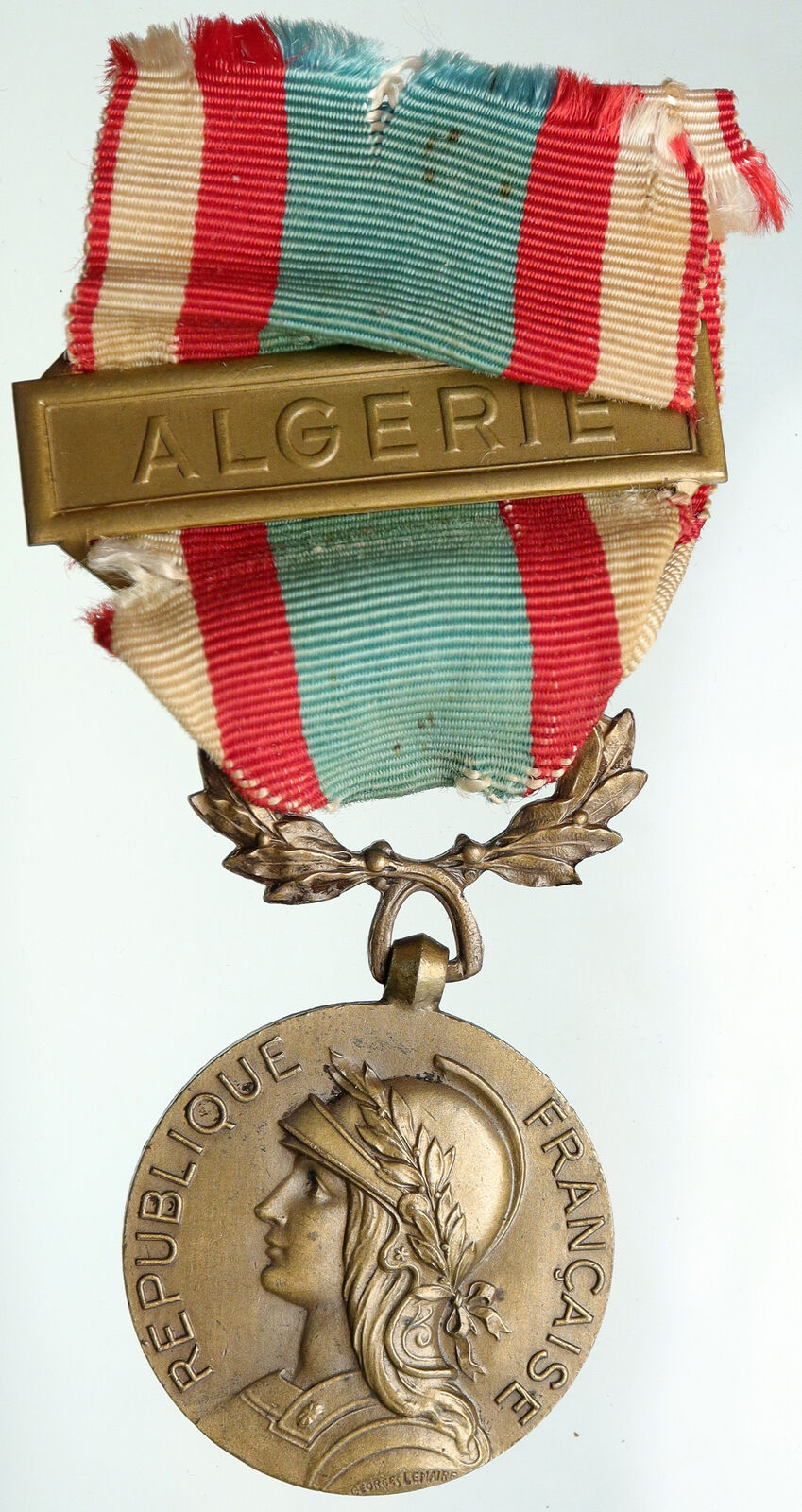 1958 FRANCE North Africa Service 1952-64 OLD MILITARY French Ribbon MEDAL i91931