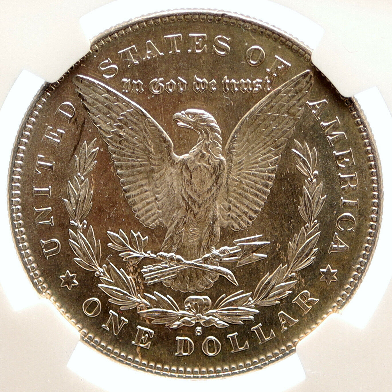 1878 S UNITED STATES of America SILVER Morgan US Dollar Coin EAGLE NGC i95566