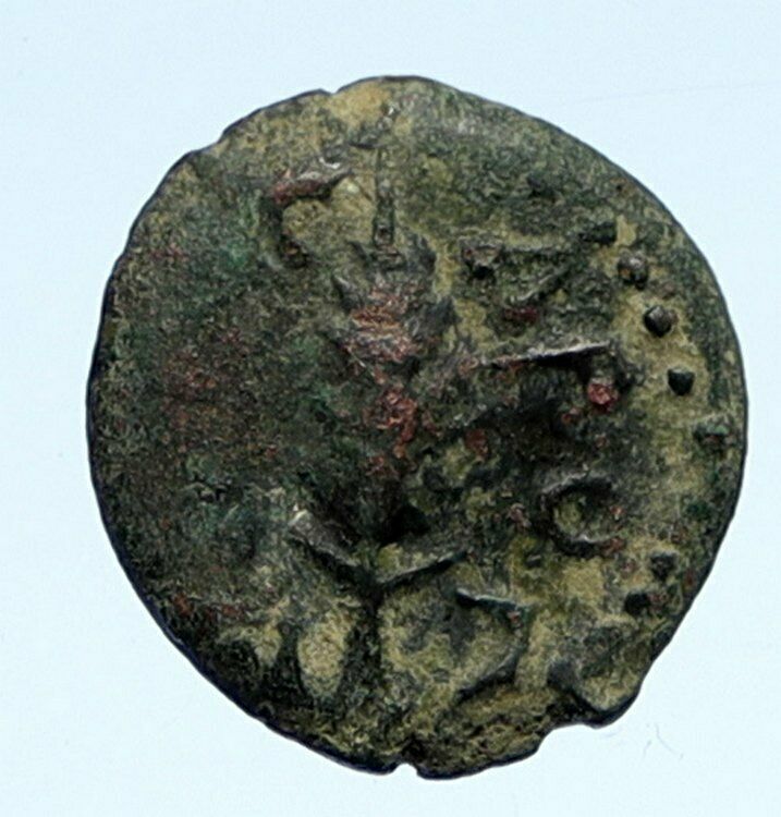 NERO Ancient Biblical Old JERUSALEM Old Roman Coin PORCIUS FESTUS St Paul i95405