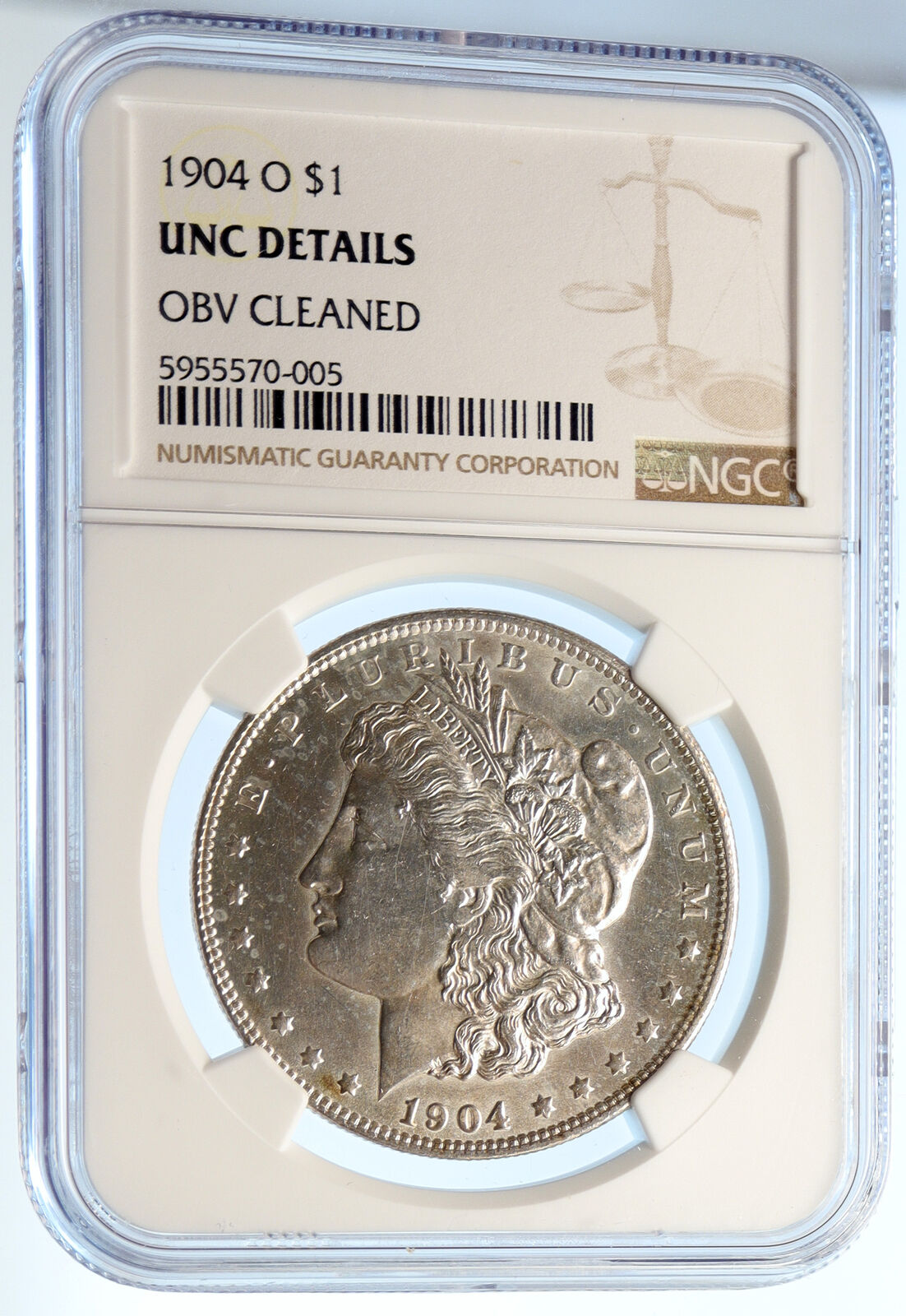 1904 O UNITED STATES of America SILVER Morgan US Dollar Coin EAGLE NGC i95607