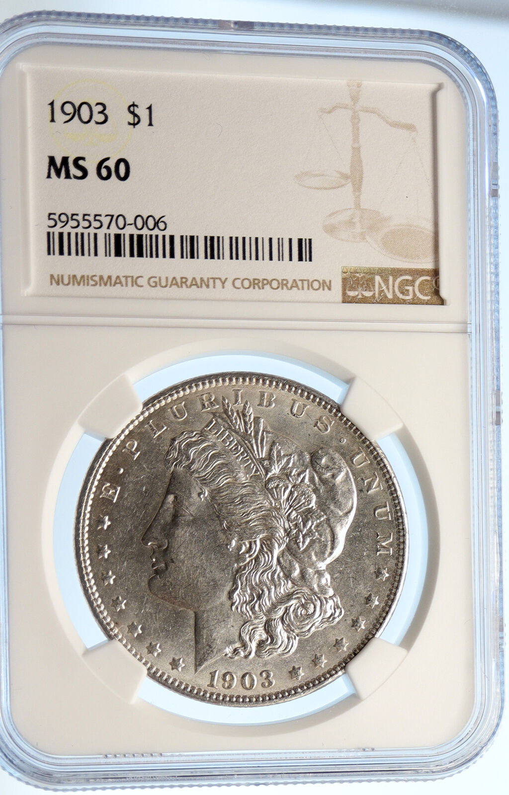 1903 O UNITED STATES of America SILVER Morgan US Dollar Coin EAGLE NGC i95608