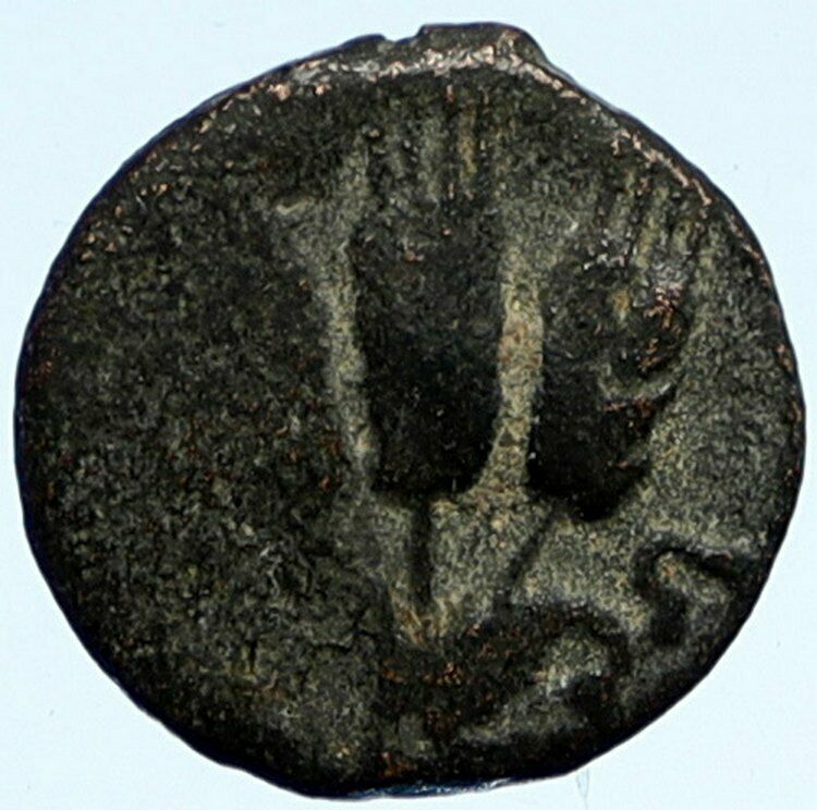 AGRIPPA I JUDAEA under Claudius 41AD Ancient ANTIQUE Roman PRUTAH Coin i95529