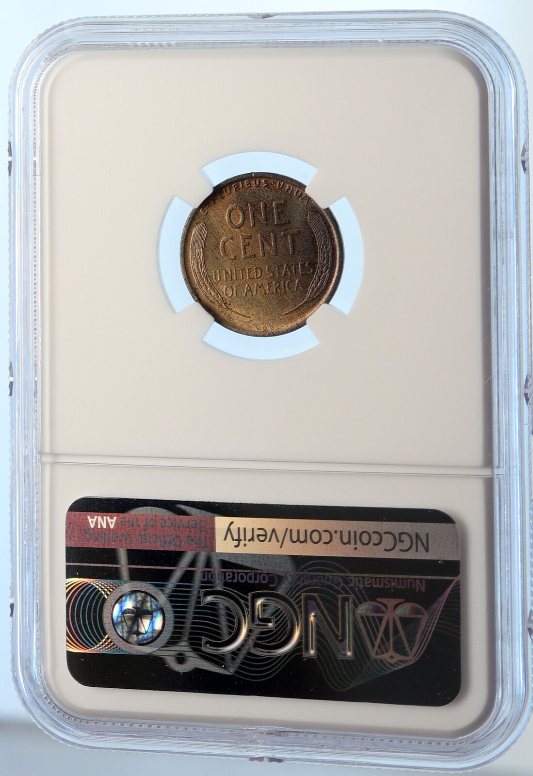 1909 USA United States of America LINCOLN WHEAT EARS OLD CENT Coin NGC i95609