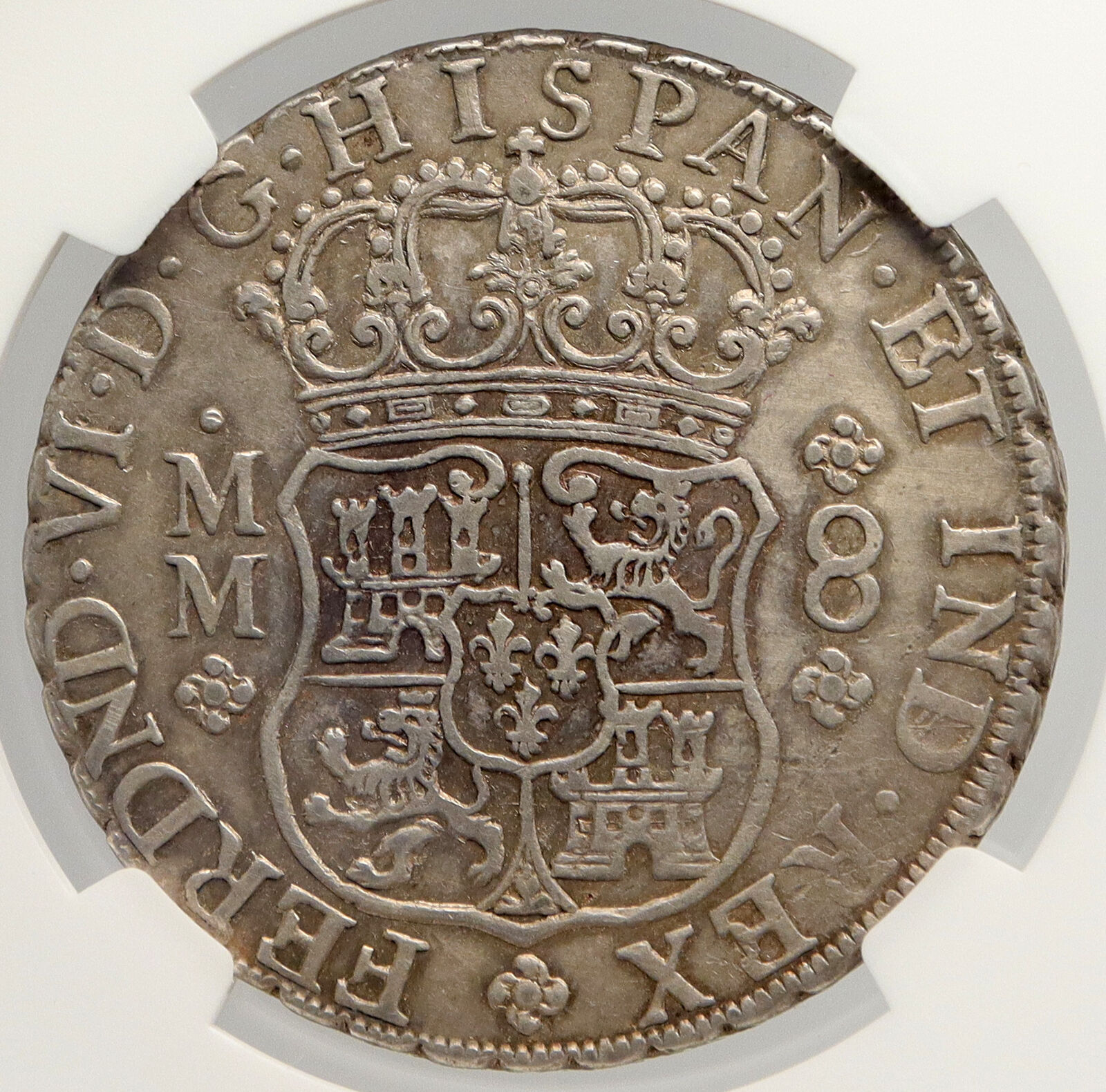 1759 MoMM MEXICO SPAIN King FERDINAND VI Silver Antique 8 Reales Coin NGC i94009