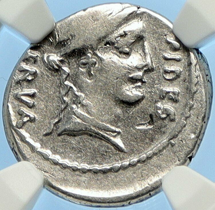 A LICINIUS NERVA as Moneyer Silver Roman OLD VINTAGE Denarius Coin NGC i94462