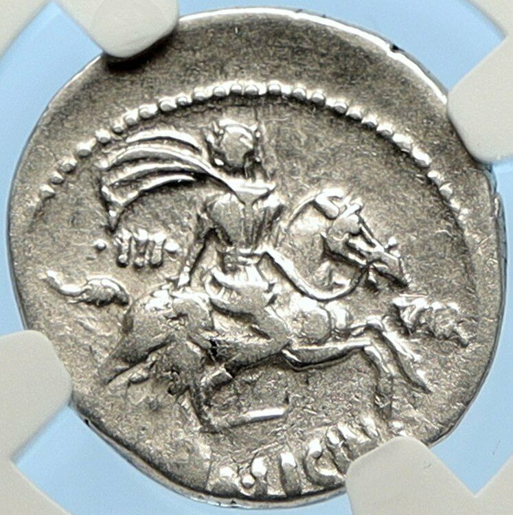 A LICINIUS NERVA as Moneyer Silver Roman OLD VINTAGE Denarius Coin NGC i94462