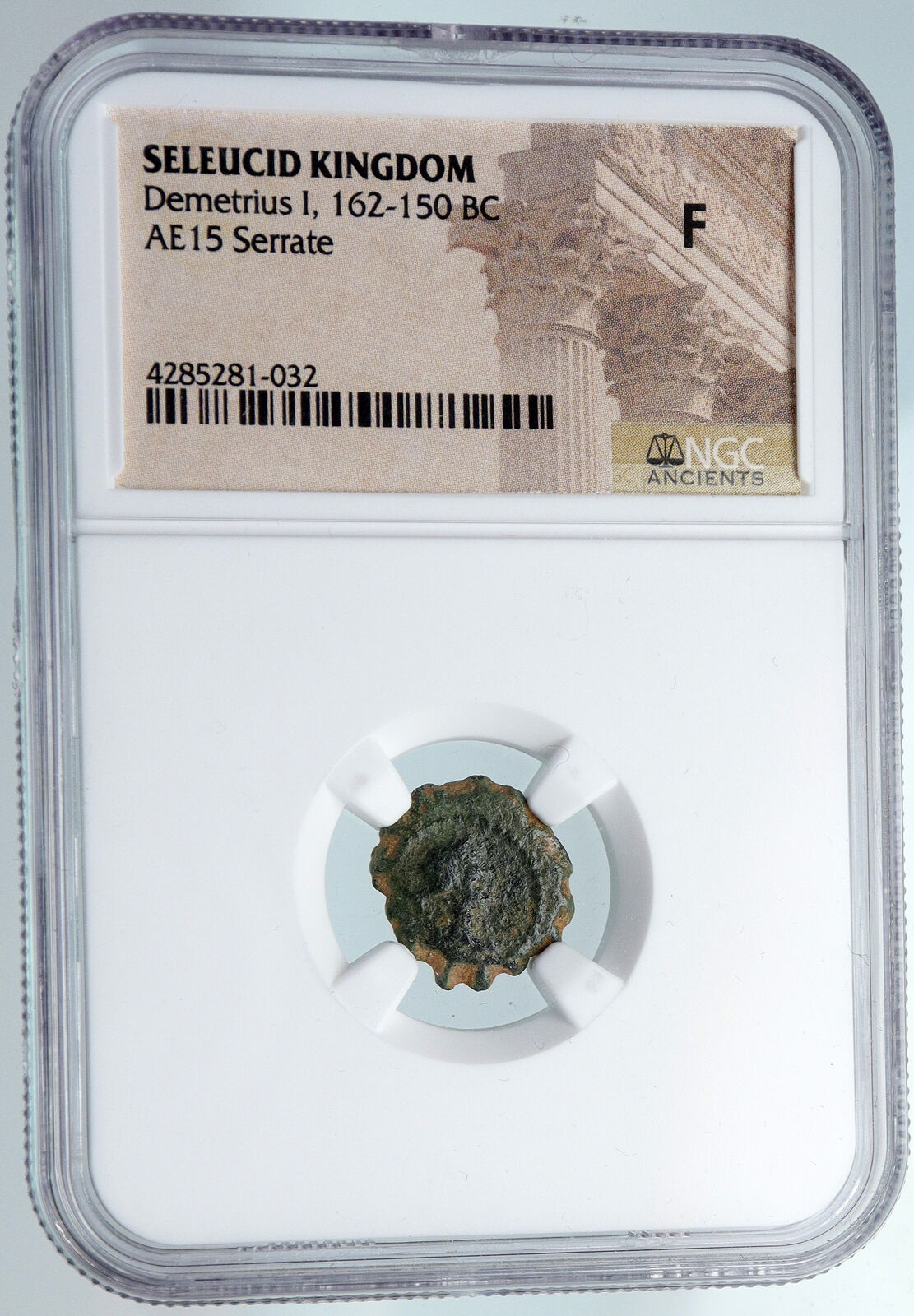 DEMETRIOS I Soter Ancient Seleukid Greek Antique APOLLO ARTEMIS Coin NGC i89753