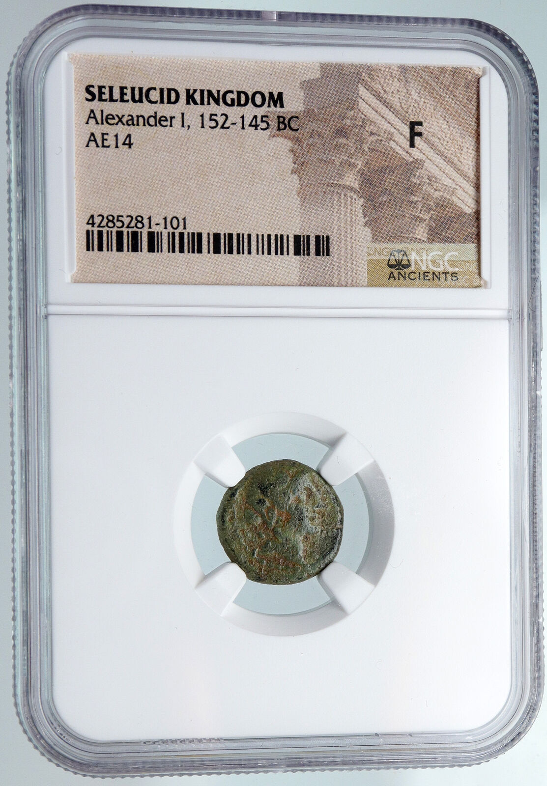 Alexander I Balas Seleucid Kingdom OLD Ancient Greek Coin ELEPHANT NGC i89752