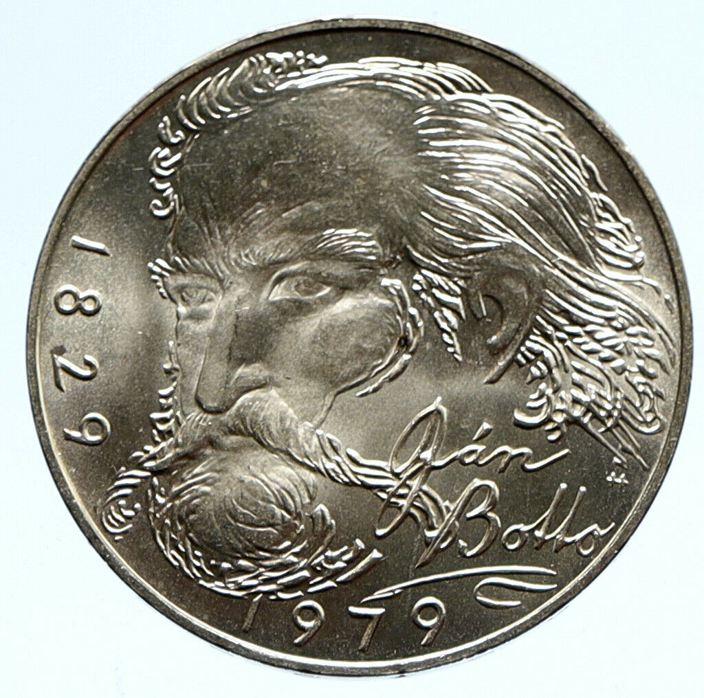 1979 CZECH REPUBLIC Czechoslovakia POET WRITER JAN BOTTO 100 Korun Coin i96377