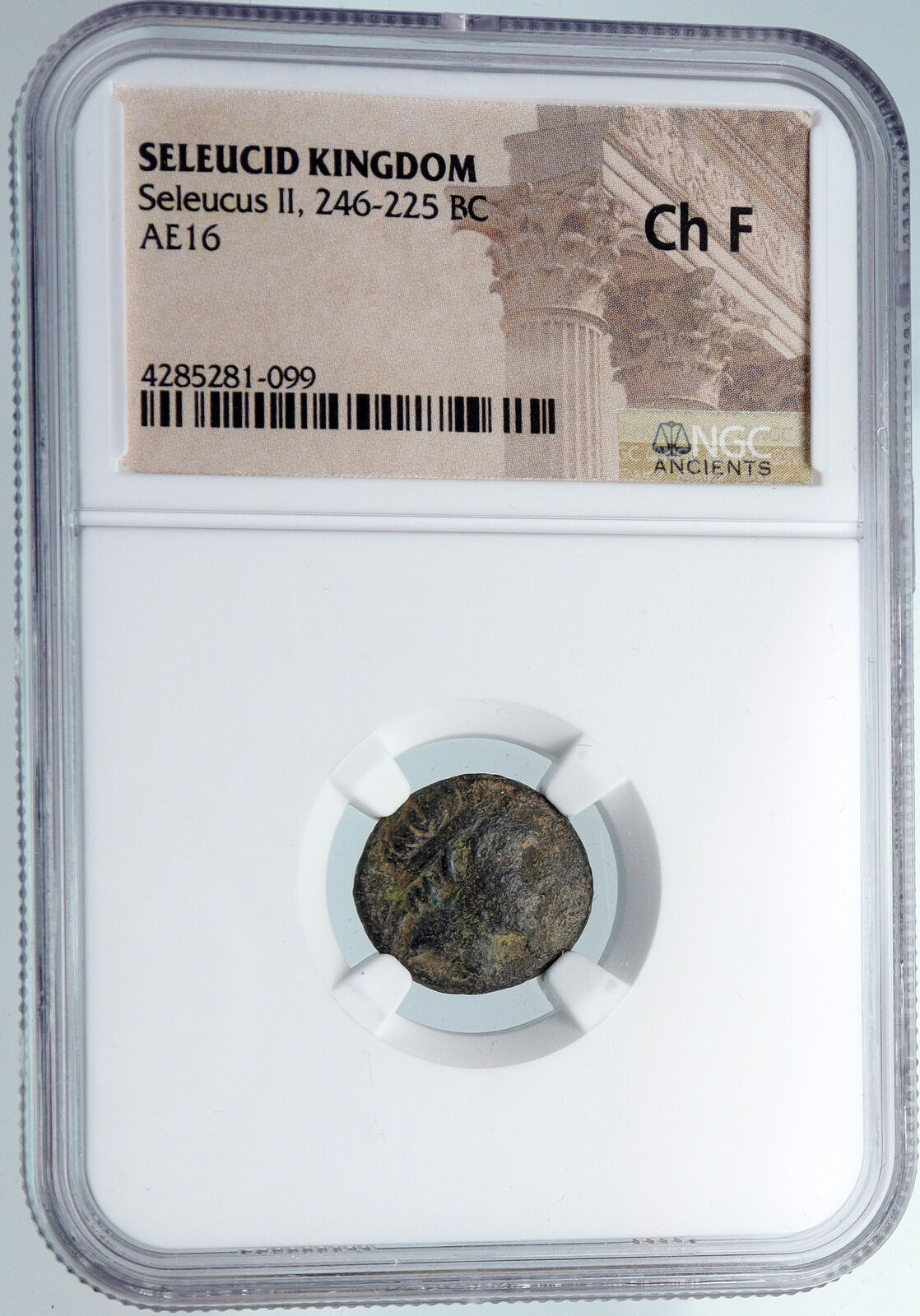 SELEUKOS II Kallinikos 246BC OLD Ancient SELEUKID Greek Coin HORSE NGC i89750