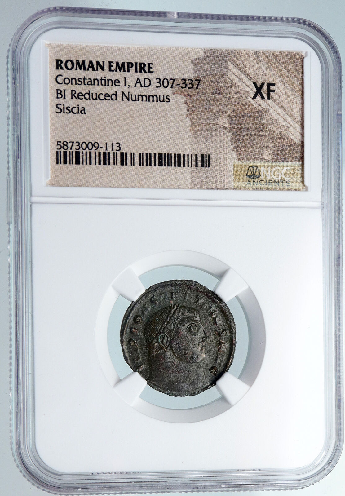 CONSTANTINE I the GREAT Authentic Ancient Roman Coin ZEUS & VICTORY NGC i89749