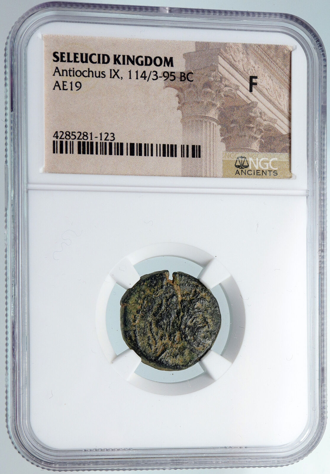 ANTIOCHUS IX Cyzicenus SELEUCID KING 112BC Ancient Greek Coin EROS NGC i89754