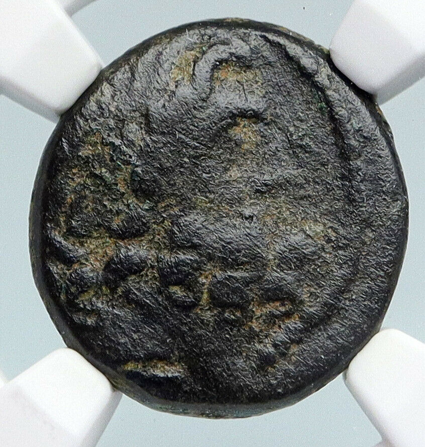 ANTIOCH in SELEUKIS and PIERIA Zeus Tripod Ancient Greek Coin RARE NGC i89756