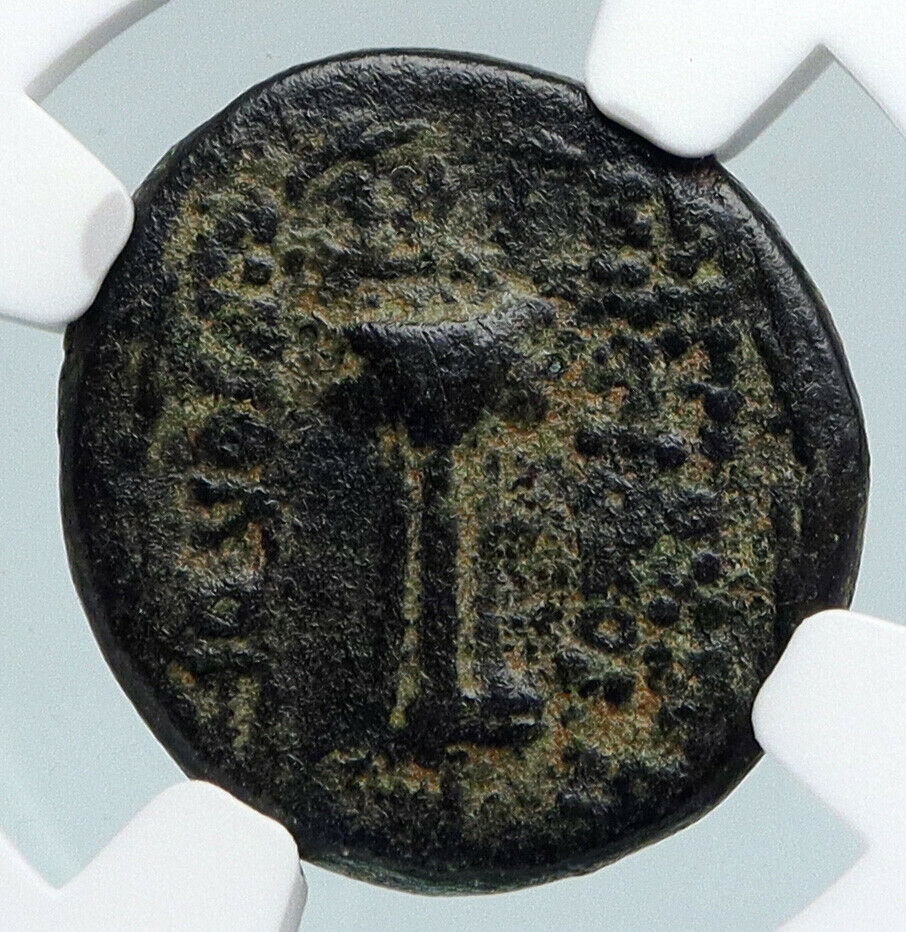 ANTIOCH in SELEUKIS and PIERIA Zeus Tripod Ancient Greek Coin RARE NGC i89756