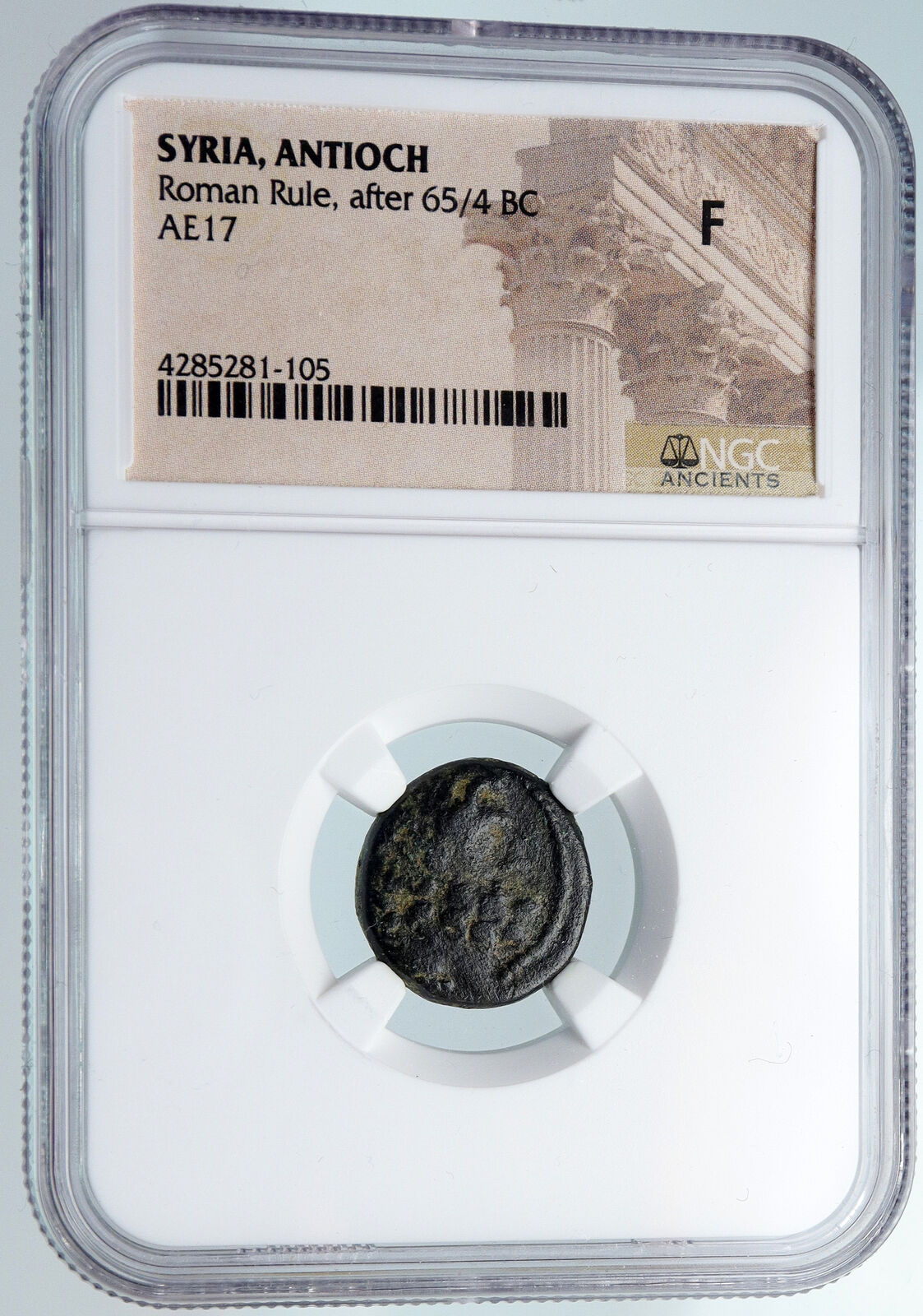 ANTIOCH in SELEUKIS and PIERIA Zeus Tripod Ancient Greek Coin RARE NGC i89756