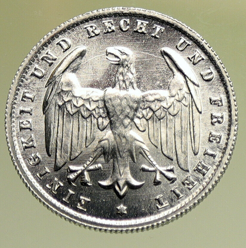 1923 GERMANY Weimar Republic Eagle VINTAGE ANTIQUE Old 500 Mark Coin i95286