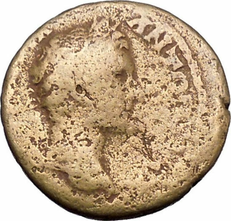 ANTONINUS PIUS Marcus Aurelius Father Ancient Roman Coin Snake Asclepius i49435