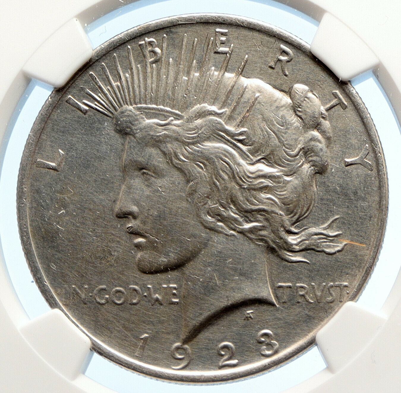 1923P US Silver PEACE DOLLAR Large United States Coin LIBERTY & EAGLE NGC i95617