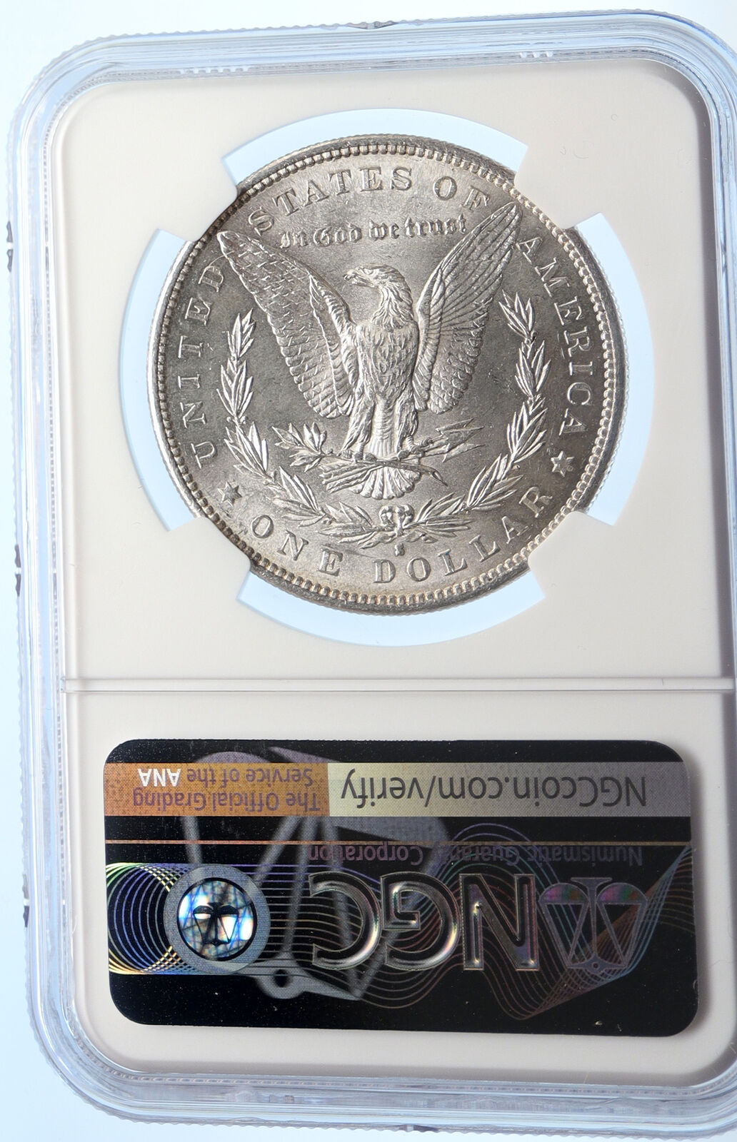 1882 S UNITED STATES of America SILVER Morgan US Dollar Coin EAGLE NGC i95613