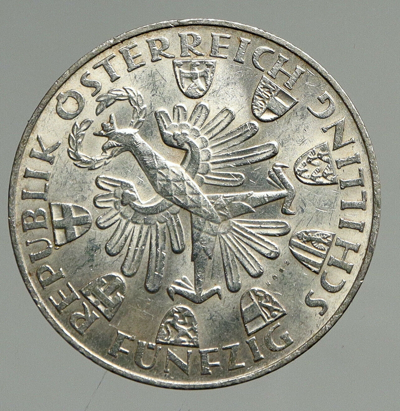 1959 AUSTRIA Tiroler Freiheit Liberation VINTAGE Silver 50 Shilling Coin i94672