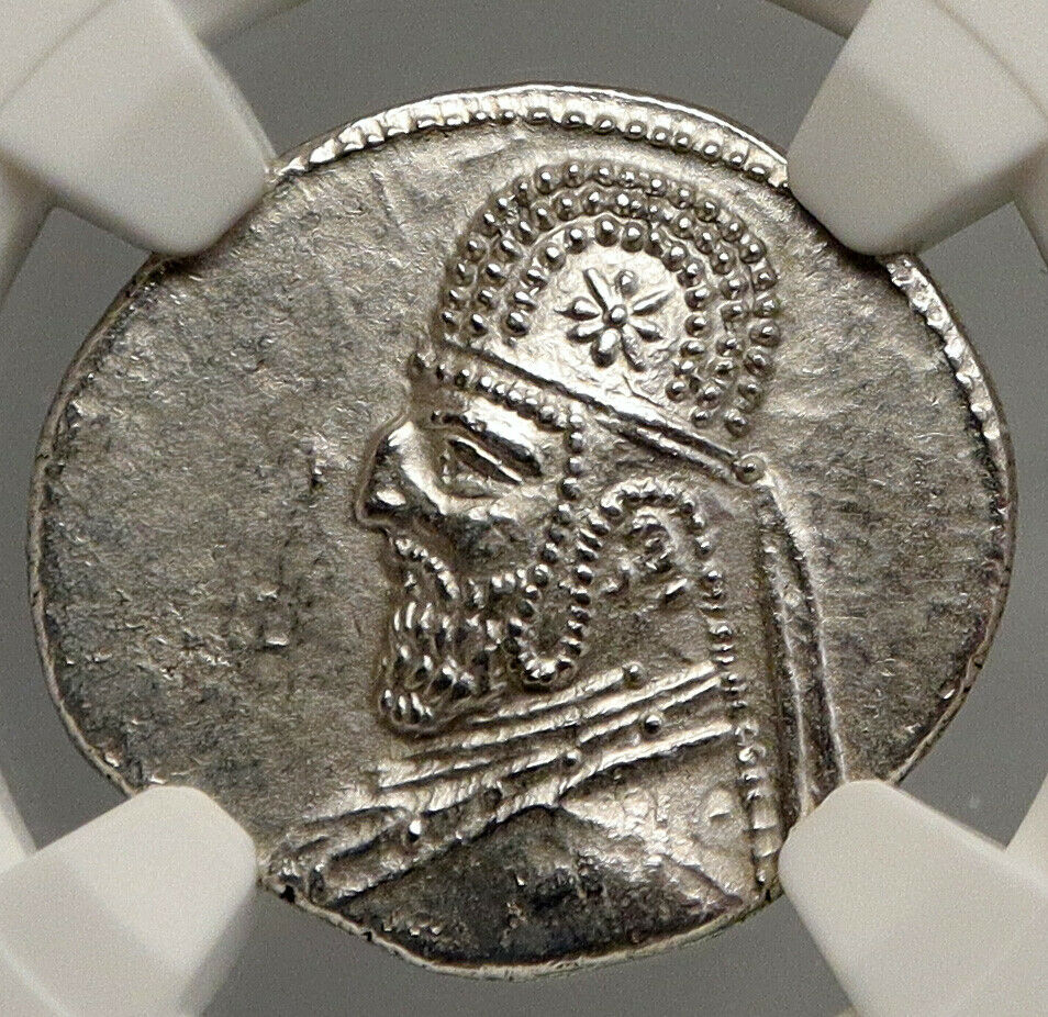 Mithradates III PARTHIA KINGDOM 87BC Drachm Ancient Greek Coin ARCHER NGC i94001