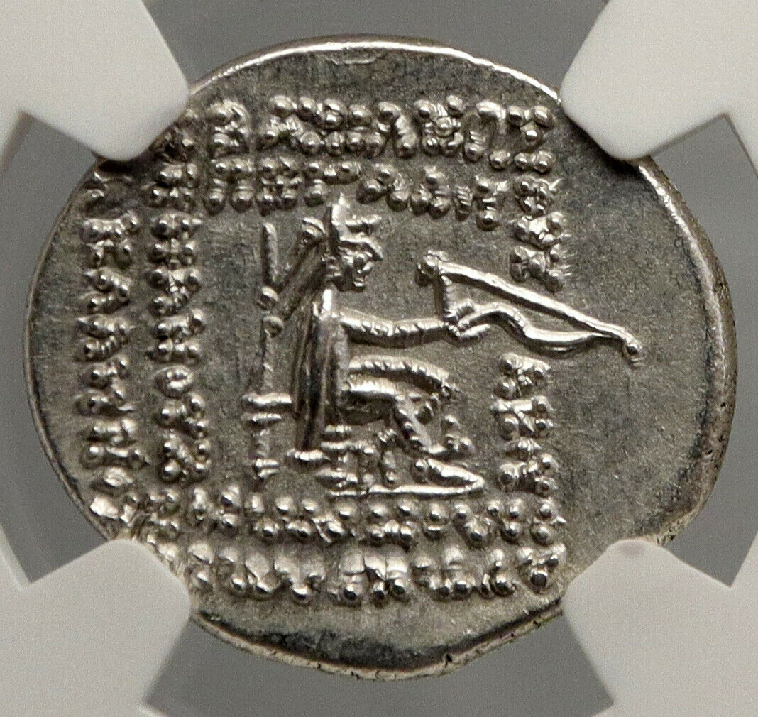 Mithradates III PARTHIA KINGDOM 87BC Drachm Ancient Greek Coin ARCHER NGC i94001