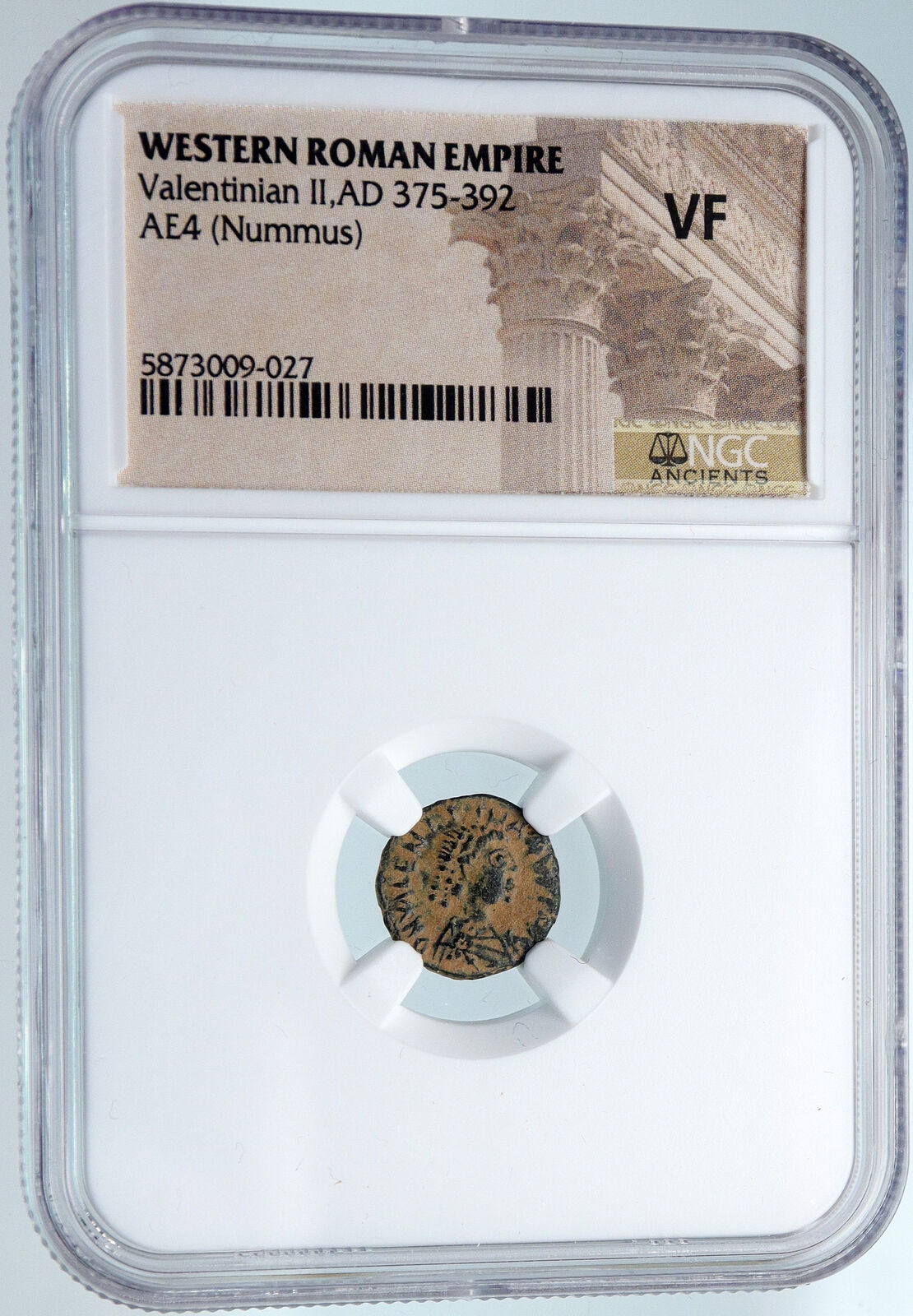 VALENTINIAN III Ancient 425AD Roman Coin Antique OLD Vintage VICTORY NGC i89524