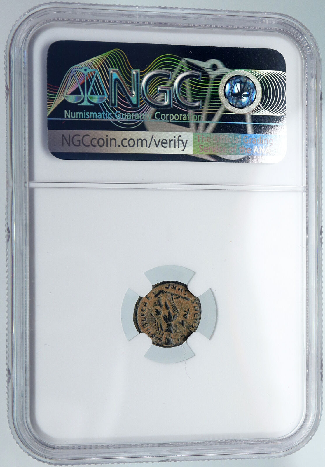 ARCADIUS 388AD OLD Ancient VINTAGE Roman Coin VICTORY Angel Captive NGC i89539