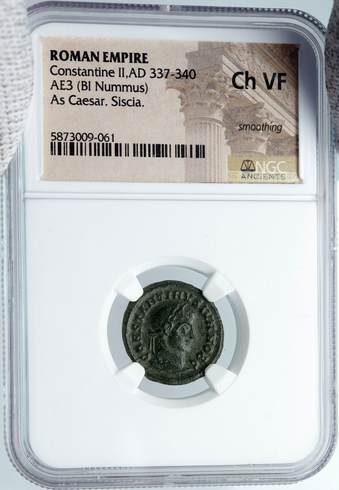 CONSTANTINE II Jr Son of Constantine the Great 321 Ancient Roman Coin NGC i88733