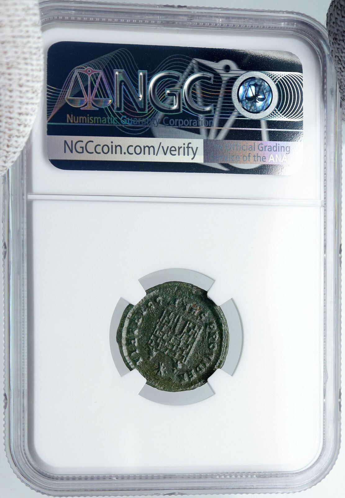 CONSTANTINE I the GREAT Authentic Ancient 324AD Roman Coin CAMP GATE NGC i88742