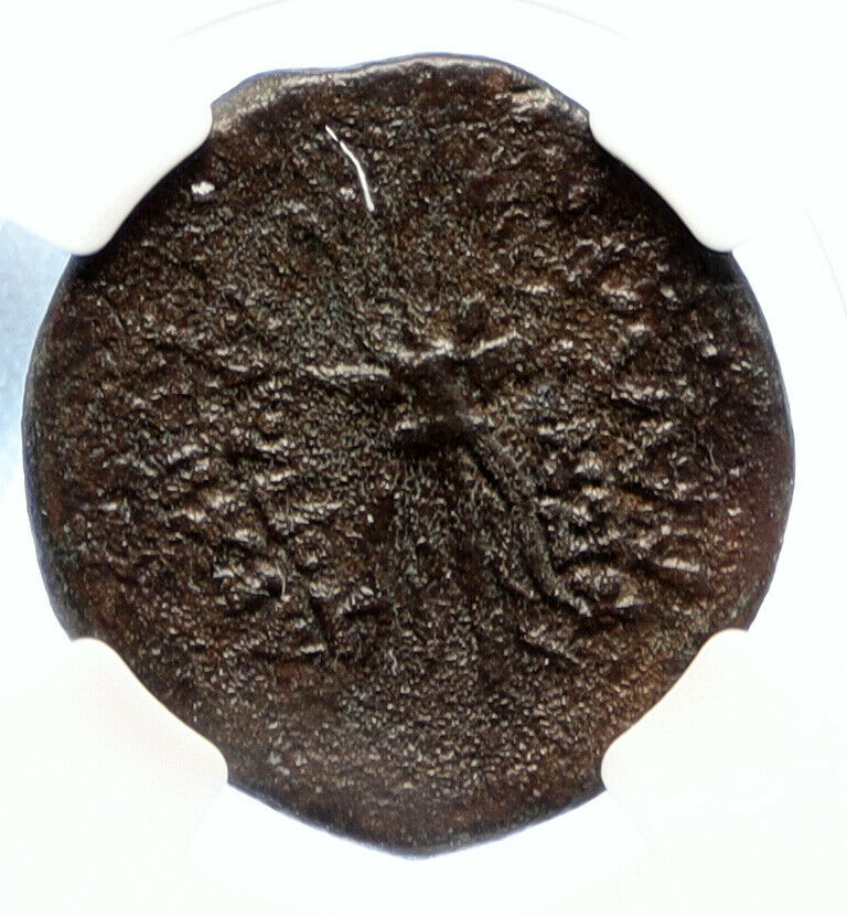 OLBA in CILICIA Authentic Ancient Time of AUGUSTUS Greek Coin AJAX HERMES i95579